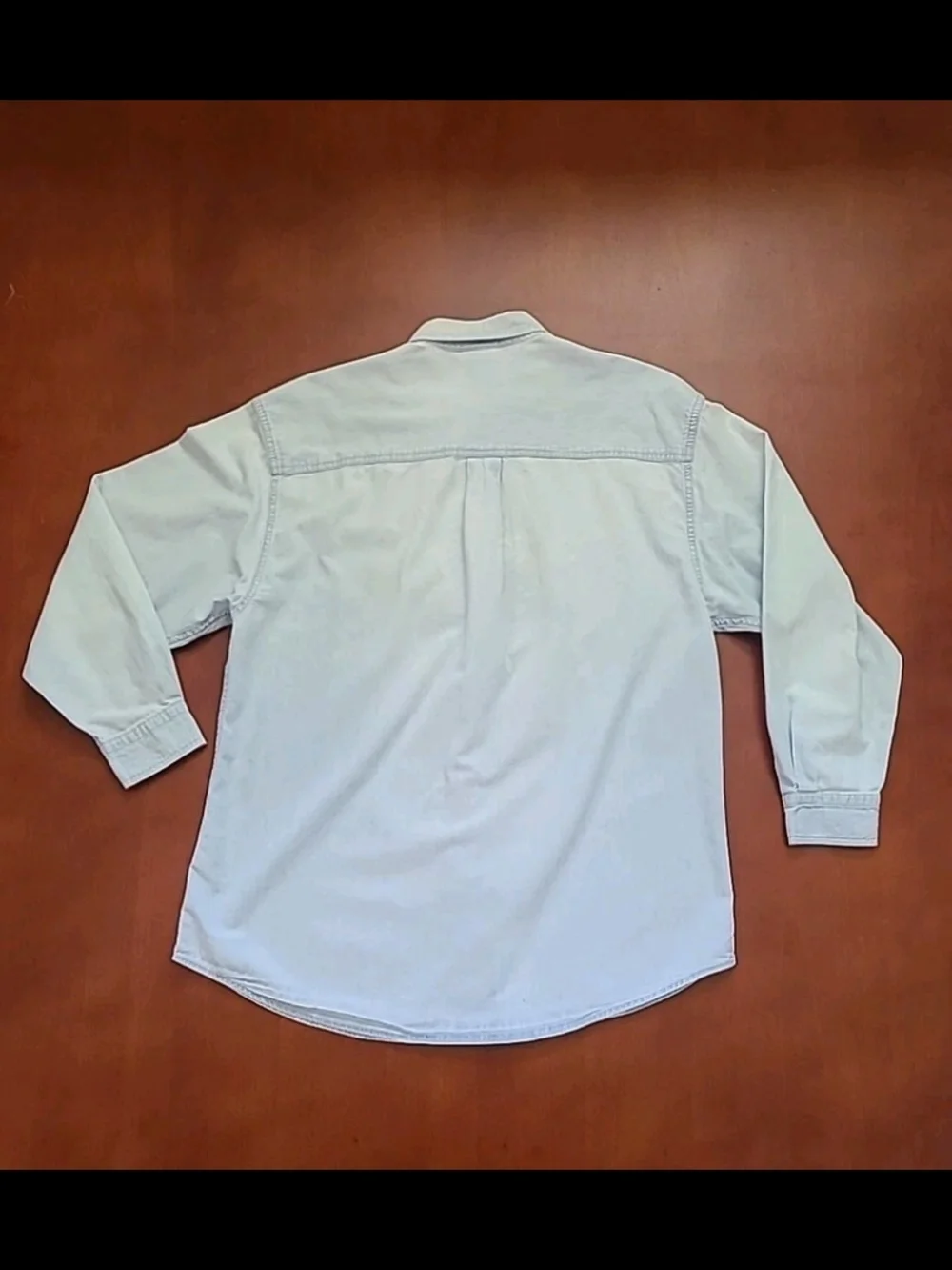 VTG Disney Store Large Embroidered Denim Shirt Mickey/ Minnie Mouse Rowing Boat - Picture 15 of 15
